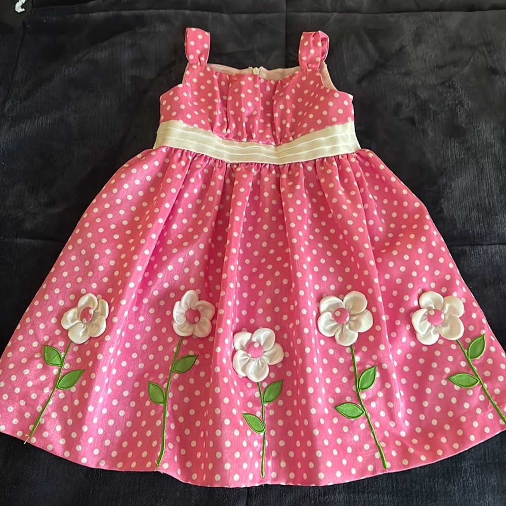 American Princess, pink polka dot dress size 3T